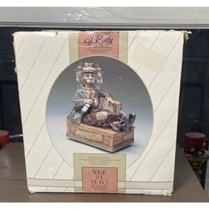 Melody in Motion Willie the Hobo Hand Painted Porcelain